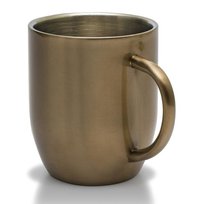 Kubek stalowy UPOMINKARNIA Dusk 380 ml Złoty UPOMINKARNIA