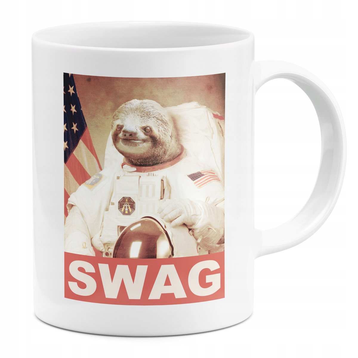 Kubek Swag Sloth NASA USA Leniwiec Kosmonauta - Inna marka | Sklep ...