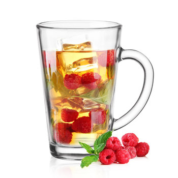 Kubek szklany Z Uchem Iwo Kawa Herbata 300 ml GLASMARK - GLASMARK