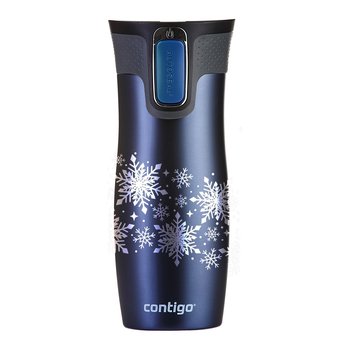 Kubek termiczny Contigo West Loop 470ml Snow Stars - granat mat - Granatowy - Contigo