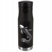 Kubek Termiczny Grawer Prezent Imieniny Urodziny Srebrny RYBA KOI 060