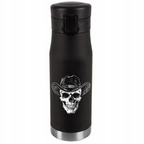 Kubek Termiczny Personalizacja Prezent Imieniny Urodzin Srebrny CZASZKA 016