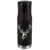 Kubek Termiczny Personalizacja Prezent Imieniny Urodziny Srebrny JELEŃ 035