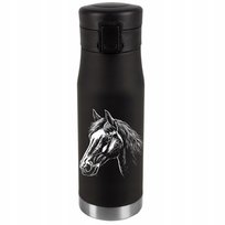 Kubek Termiczny Personalizacja Prezent Imieniny Urodziny Srebrny KOŃ 049