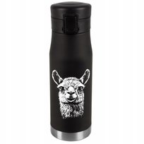 Kubek Termiczny Personalizacja Prezent Imieniny Urodziny Srebrny LAMA 051