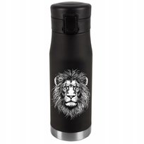 Kubek Termiczny Personalizacja Prezent Imieniny Urodziny Srebrny LEW 019