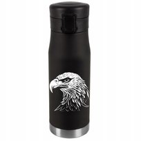 Kubek Termiczny Personalizacja Prezent Imieniny Urodziny Srebrny ORZEŁ 018