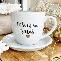 Kubek Teściu też Tatuś ZŁOTE SERCE Kubek prezent dla teścia taty prezent na dzień ojca teścia (1)