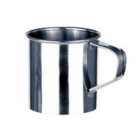 Kubek turystyczny ORION stalowy 125829 - 8 cm, 300 ml - srebrny do kawy herbaty na ognisko survival podróże lekki nietłukący