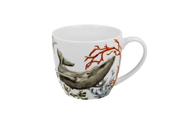 Kubek w koszyczku Seaside morski Wieloryb 460ml - Duo