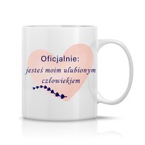 Kubek walentynkowy „Oficjalnie jesteś moim ulubionym człowiekiem” prezent