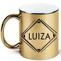 Kubek z imieniem Luiza prezent dla Luizy, 5, złoty