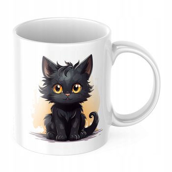 KUBEK Z KOTEM kot kotek CZARNY właściciela kota PREZENT ŚWIĘTA do kawy - Kubeczkovo