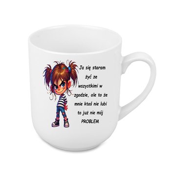 Kubek z  Mała Mi, Coffee 290 ml, Zabawny tekst BI1-MI-043 - Inny producent