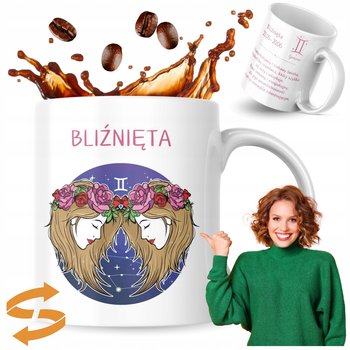 Kubek z nadrukiem 330 ml Znak Zodiaku Bliźnięta Kubek Prezent Kubek Do Kawy - Inny producent