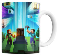 KUBEK Z NADRUKIEM MINECRAFT Z IMIENIEM 330ML CERAMIKA