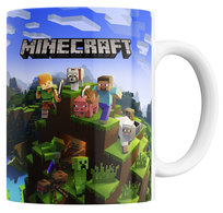 KUBEK Z NADRUKIEM MINECRAFT Z IMIENIEM 330ML CERAMIKA
