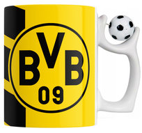 KUBEK Z PIŁKĄ BORUSSIA BVB Z IMIENIEM PREZENT