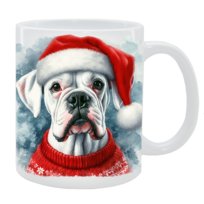 Kubek z psem Bokser - Kolekcja Świąteczna