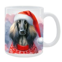 Kubek z psem Chart afgański - Kolekcja Świąteczna