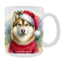 Kubek z psem Husky syberyjski - Kolekcja Świąteczna