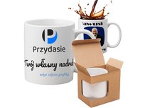 Kubek Z Twoim Własnym Dowolnym Nadrukiem +Pudełko !