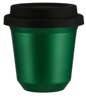 Kubek zielony 80 ml, z pokrywką - CoffeeCups