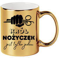 Kubek Złoty Dla Barbera Fryzjera 330ML Najlepszy Barber Z Nadrukiem