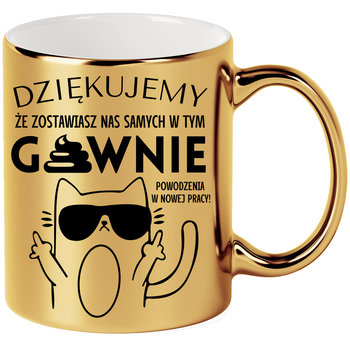 Kubek Złoty Na Pożegnanie Odejście Kolegi Koleżanki Z Pracy Na Prezent - Inny producent