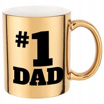 KUBEK ZŁOTY PREZENT DLA TATY NA DZIEŃ OJCA #1 DAD