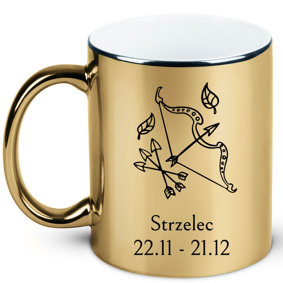 Kubek Znak Zodiaku, Horoskop - Strzelec Złoty - Inna Marka | Sklep ...