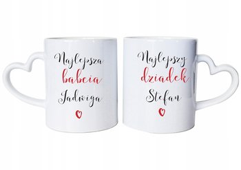 Kubki ceramiczne z imieniem na Dzień Babci i Dziadka, zestaw dla dziadków, pomysł na prezent, Sowia Aleja - Inny producent