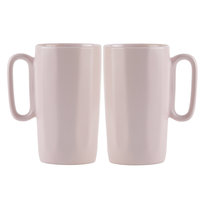 Kubki ceramiczne z uszkiem Fuori różowe 30060 330 ml, Vialli Design, 2 szt. Vialli Design