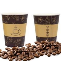 Kubki Do Latte Jednorazowe Papierowe Bez Opłaty Sup Papier Eko 300Ml 50Szt.
