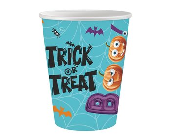 Kubki Papierowe Jednorazowe Na Halloween Dynie Na Napoje Drinki - ABC
