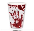 Kubki papierowe na Halloween sztuczna krew rany - ABC