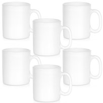 Kubki szklane białe 300 ml 6 szt. Vilde