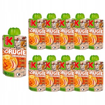 Kubuś Drugie śniadanie Mus jabłko mango banan + jagły 100 g x 10 sztuk - Kubuś