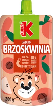 Kubuś Mus o smaku jabłko-brzoskwinia 200 g - Inna marka