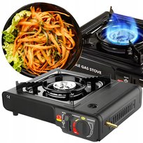 KUCHENKA GAZOWA TURYSTYCZNA PRZENOŚNA 2w1 NA KARTUSZE POLOWA + WALIZKA