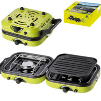 Kuchenka Turystyczna Na Kemping Podwójna Dual Compact + Grill Meva