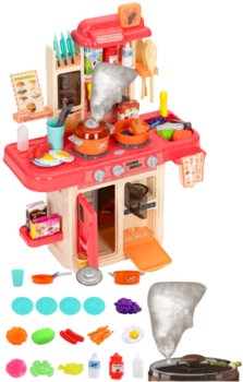 Kuchnia Dla Dzieci Zabawka Puszcza Parę Wodną Kuchenka Agd Zabawkowa Różowa - PakaNiemowlaka