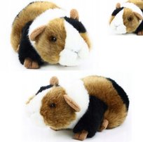 KUDŁATA ŚWINKA MORSKA GRYZOŃ JAK ŻYWY ZABAWKA INTERAKTYWNA DLA DZIECKA