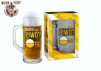 Kufel do piwa Reno Ottica 500 ml - "Idziesz na piwo?" BEER FEST - Creative Factory
