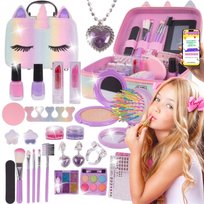 KUFEREK KOSMETYKÓW DLA DZIECI Z PRAWDZIWYMI KOSMETYKAMI | Zestaw Makijażowy Dla Małej Księżniczki | PREZENT URODZINOWY DLA DZIEWCZYNKI 8+ EBOOK