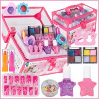 Kuferek Kosmetyków Zestaw Do Makijażu I Paznokci Makeup Dla Dzieci Prezent X415