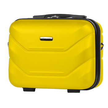 Kuferek Podróżny Na Kosmetyki z ABS-u Żółty - DIAMOND