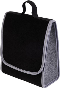 Kuferek samochodowych organizer torba bagażnika - MAX-DYWANIK (pionowy) – Czarny ( z popielatymi boczkami) - Max-Dywanik