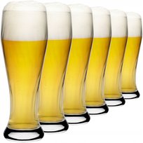 Kufle Do Piwa Wysokie Szklanki Pokale 665ml 6szt