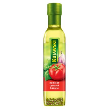 Kujawski Olej rzepakowy z pierwszego tłoczenia z pomidorami czosnkiem i bazylią 250 ml - Kujawski